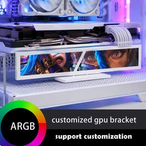 customized 5v3p ARGB graphics card bracket support pc case decoration