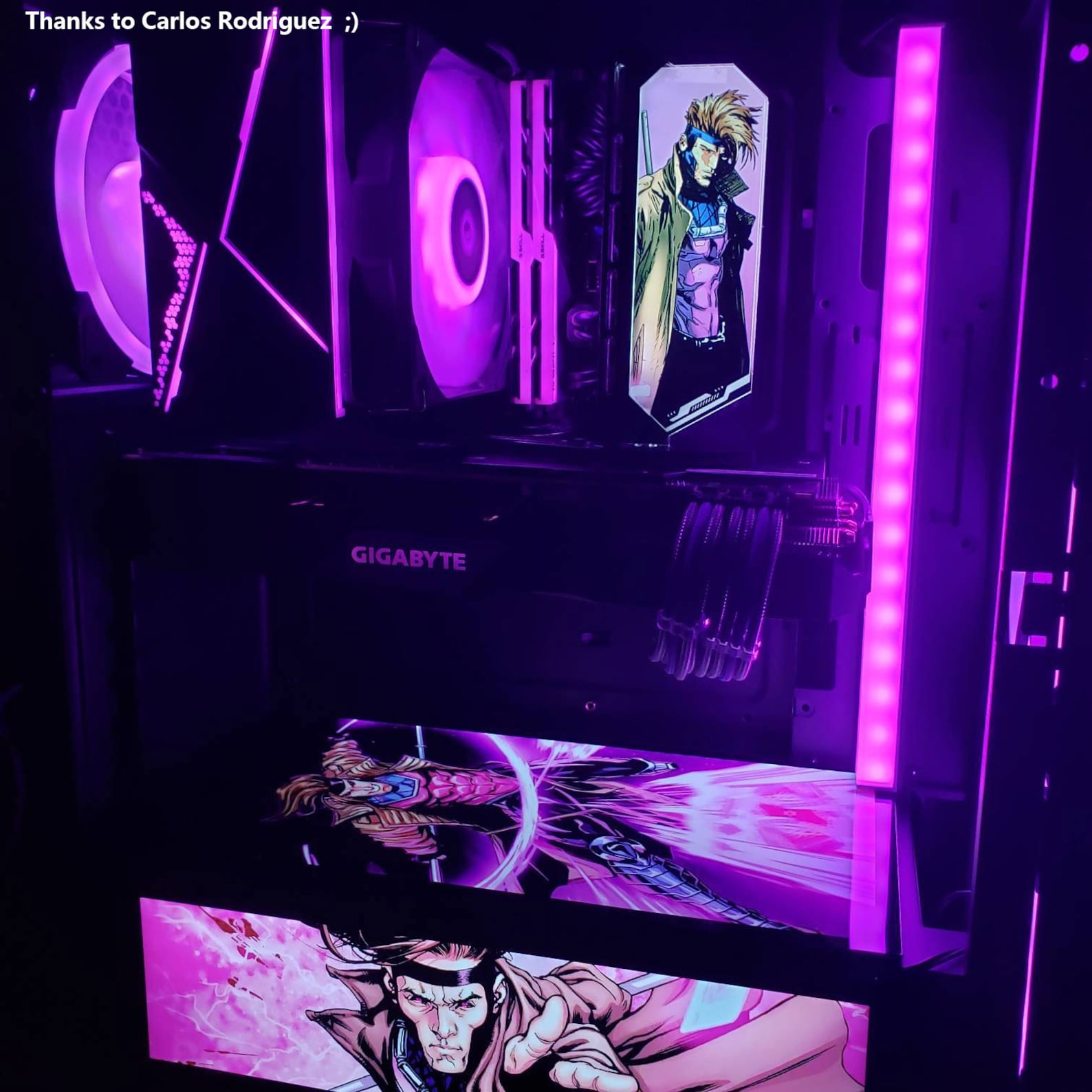 Custom Rgb Pc Case Light Decoration Board Panel Water Cooling Pc Decor