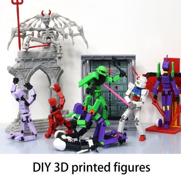 op maat gemaakte DIY 3D print actiefiguren EVA Gundam speelgoedmodellen figuur dummy 13