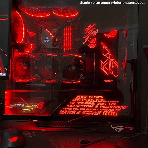 Customized RGB Panels for ROG STRIX Helios Case Decorative