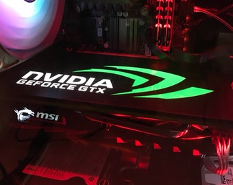 Aangepaste lichte RGB GPU-achterplaat grafische kaart decoratiebord waterkoeling pc bouwen doe-het-zelf