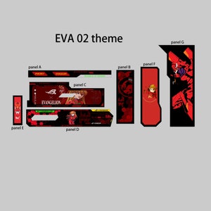 framed version customized ARGB light panels for ASUS GR701 case rog HYPERION gaming case mod 5v3pin eva 02 image 5