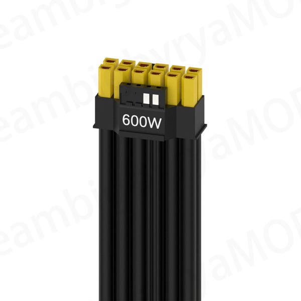 dreambigbyraymod customzied straight 12v2x6 cable 600W new 12hvhpwr cable for 40 50 series GPU