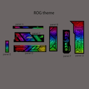 framed version customized ARGB light panels for ASUS GR701 case rog HYPERION gaming case mod 5v3pin eva 02 image 4