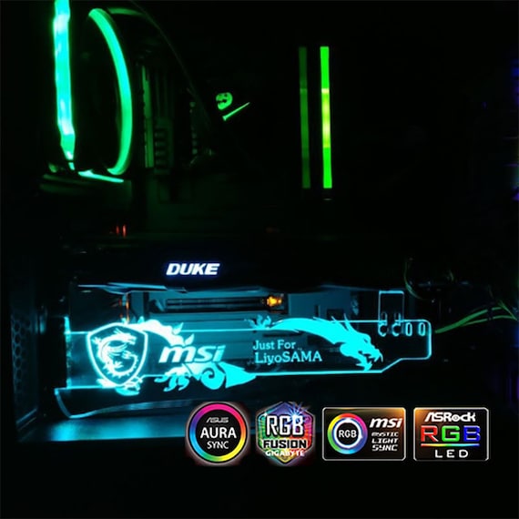 Graphics card holder rgb sale