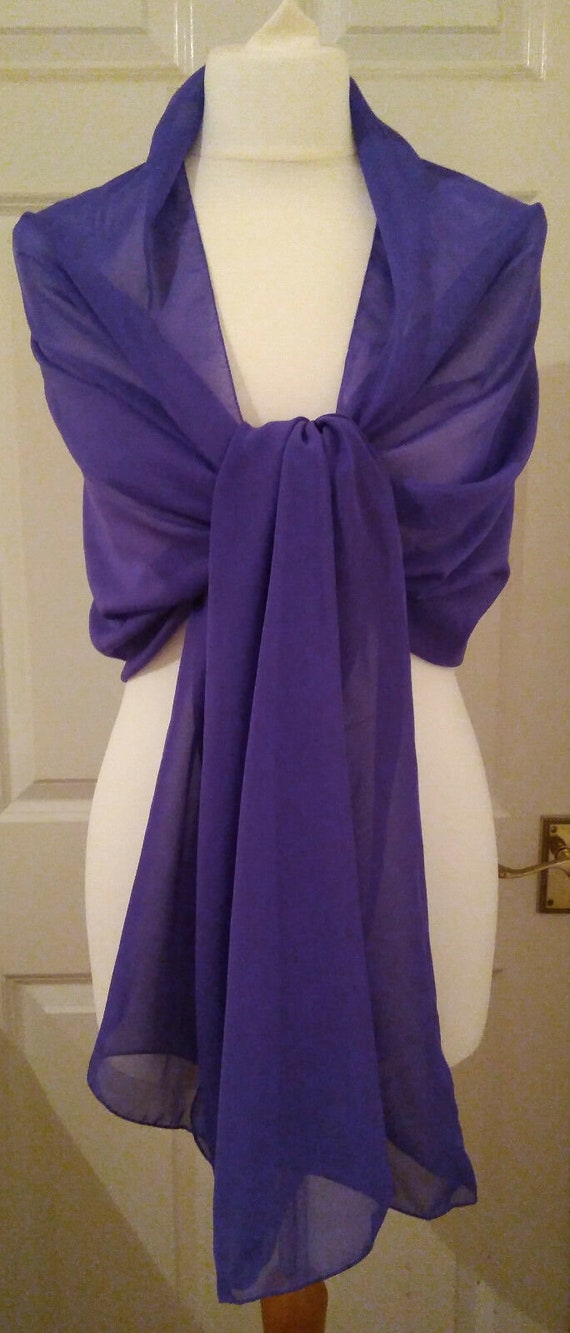 CADBURY PURPLE Evening Wedding CHIFFON - Etsy