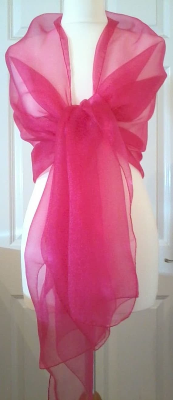 cerise shawl for wedding