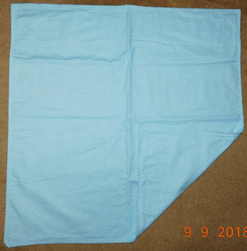 Flannel Reversible Baby Blanket 32 by 32