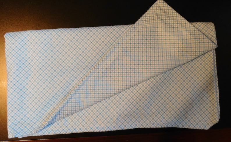 Flannel Reversible Baby Blanket 32 by 32