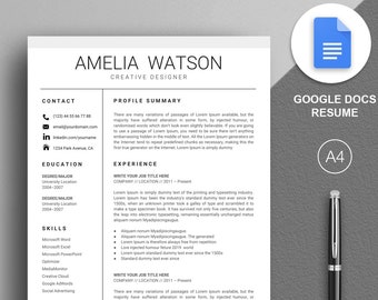 google docs resume etsy google docs resumes