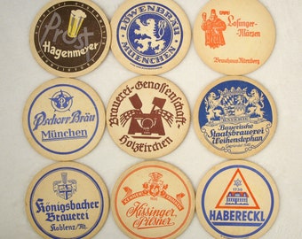 6 x ABBOTS LAGER 1960,s Issued .collectable BEER COASTERS 