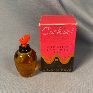 C&#39;est la Vie! by Christian La Croix 0.34 oz Eau De Toilette Splash in Box 1990s