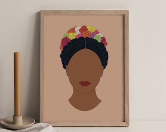 PHYSICAL PRINT - Orgullosa de Mi Cultura, Hispanic Heritage Month, Latinx, Latina Prints, Folkloric, Spanish, Mexicana, Traditional, Floral