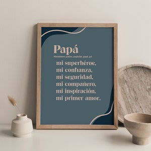 INSTANT DOWNLOAD - Dia del Padre, Spanish, Regalo para Papa, Papi, Latinx Gift, Father's Day, Bilingual, Gifts in Spanish, Latina, Latino
