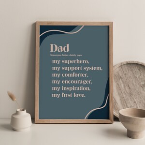 INSTANT DOWNLOAD - Festa del papà, Regali per papà, Papà Stampa, Papà Definizione, Carta papà, Biglietto del Giorno del Papà, Pops, Biglietto d'auguri per papà, Papà