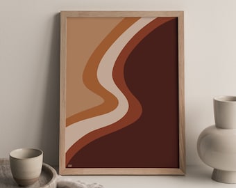 INSTANT DOWNLOAD - Terracotta Rainbow Digital Print, Latina Prints, Boho Prints, Latinx, Boho Room Decor, Gallery Wall Art, Earth Tone Art