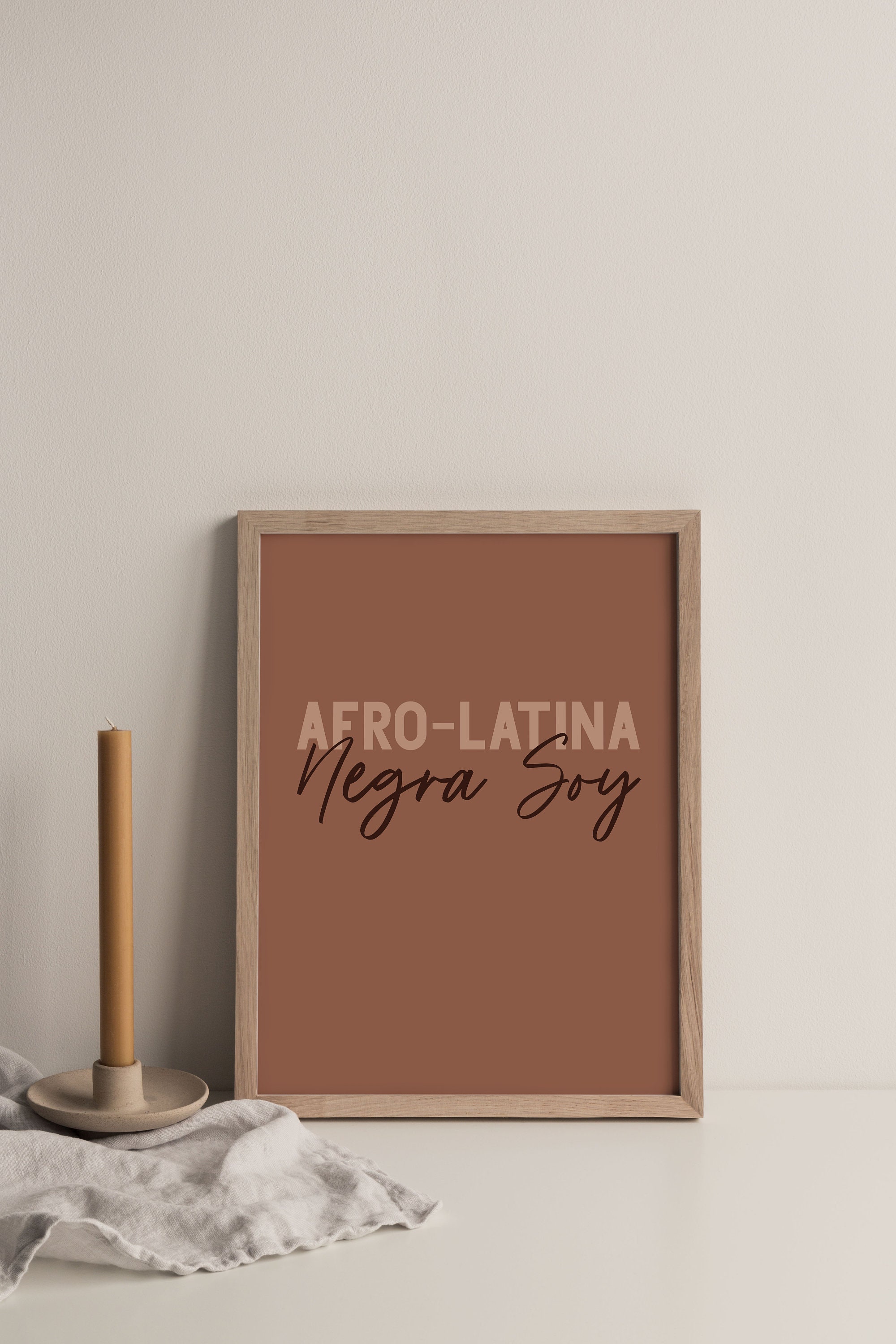 INSTANT DOWNLOAD - Afro-Latina Negra Soy, Afro-Latinx, Afrolatina, Black Woman, Latina, Latinx, Latinx Home Decor, Black Power, Diversity
