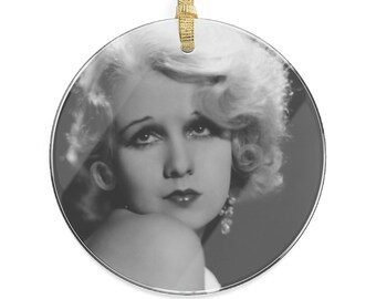Anita Page Acrylic Ornament: Old Hollywood Glamour, Jazz Age