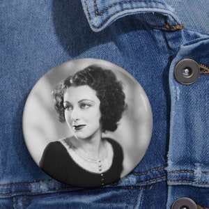 Ann Dvorak Pin Button: 1930s Classic Hollywood Star