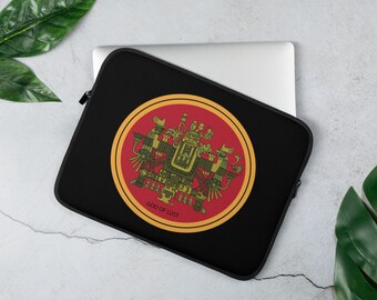 Aztec Hotel Laptop Sleeve - Haunted by History - Mayan Revival - God of Lust