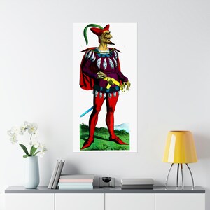 Mephistopheles Matte Vertical Posters - Devil - Satan - Demon - German Folklore - Vintage Halloween Illustration