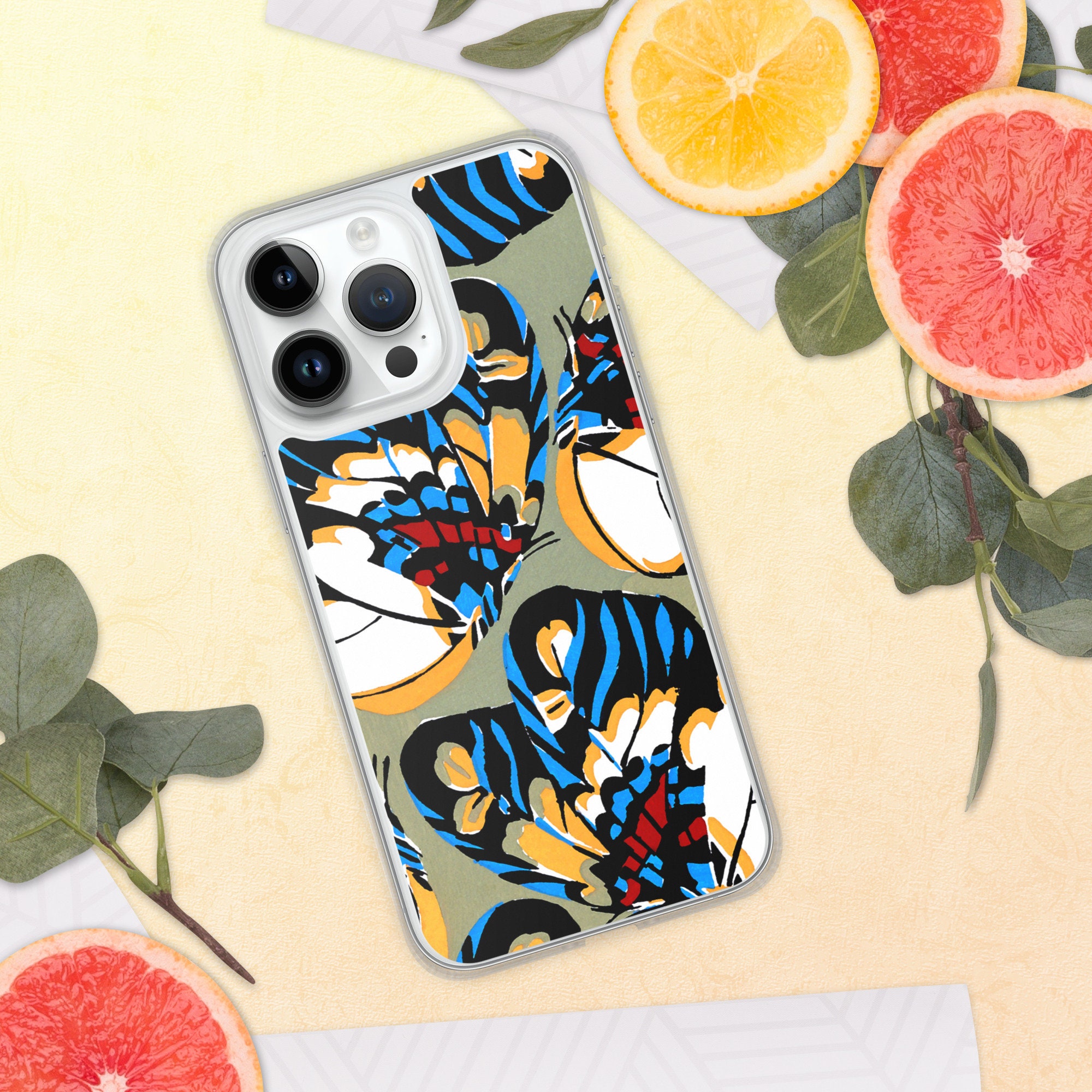 Art Nouveau Clear Case for iPhone® - papillons, Émile-Alain Séguy, insects, design art, french antique pochoir prints, mid 1920s