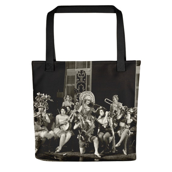 1920s All Female Band Tote Bag Jazz Age Roaring 20s