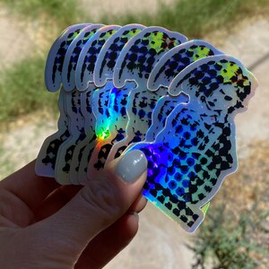 Debbie Downer holographic vinyl sticker emo goth punk mental health scene kid