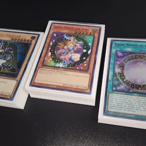 Conjunto de coleção de baralhos de mago negro YuGiOh, garota Timaeus, paladino negro