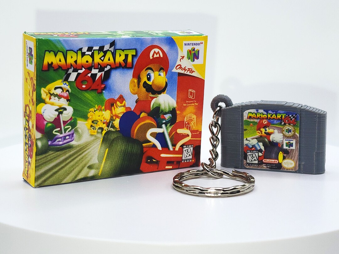 Mario Kart 64 Cartridge Keychain: 3D Printed Nintendo 64 Replica  Canada