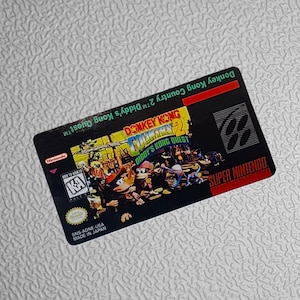 Donkey Kong Country 2 Diddy's Kong Quest Snes Replacement Game Label Sticker Precut