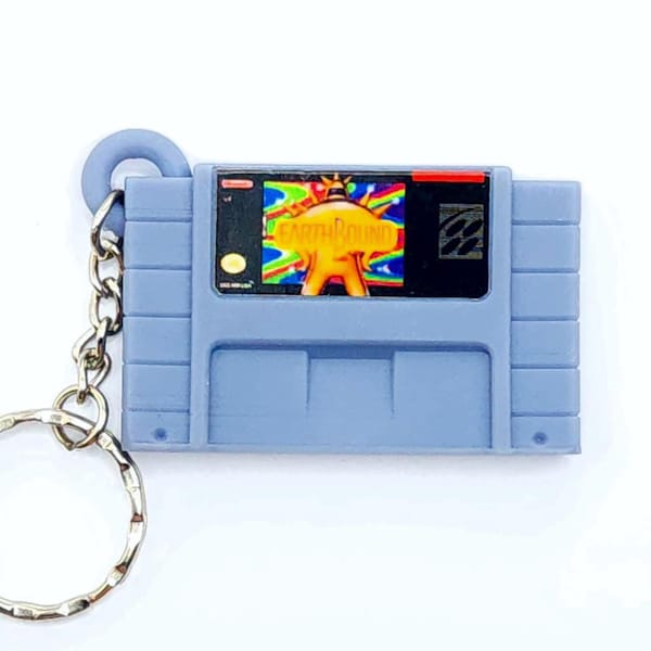 Snes Earthbound 3D Printed Cartridge Keychain Super Nintendo FREE TRACKING!!