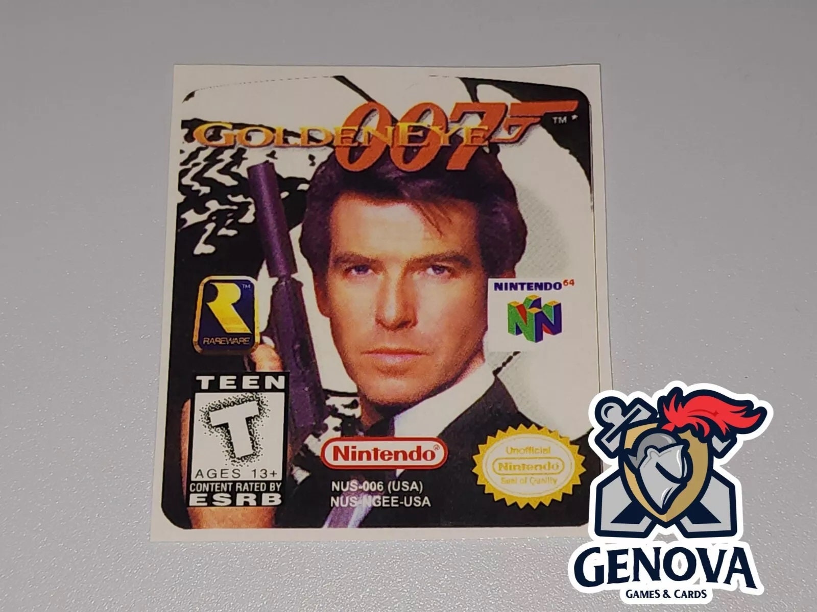 Golden Eye 007 N64 Replacement Game Label Sticker Precut - Etsy