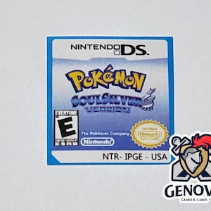 May include: A blue Nintendo DS game cartridge for Pokemon SoulSilver Version. The game is rated E for Everyone by the ESRB. The game cartridge has the Nintendo logo and the text "NTR-IPGE - USA".
