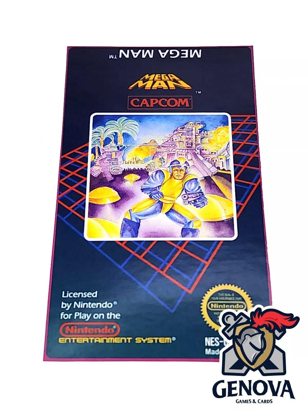 Mega Man Nes Replacement Game Label Sticker Precut - Etsy