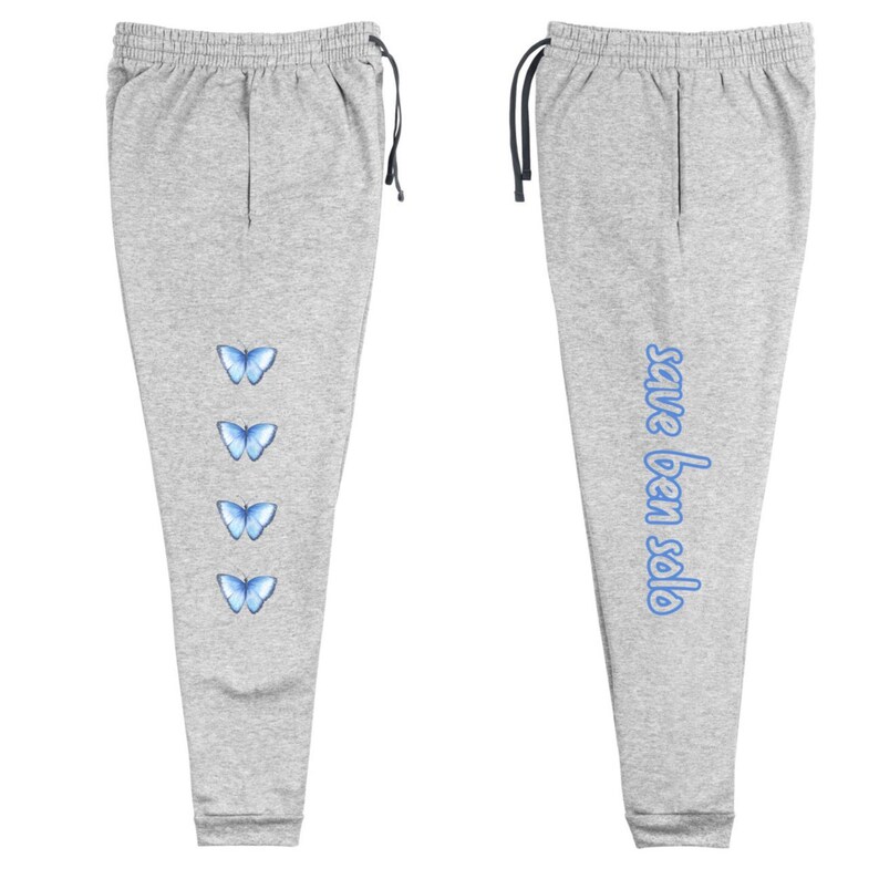 joggers with butterflies