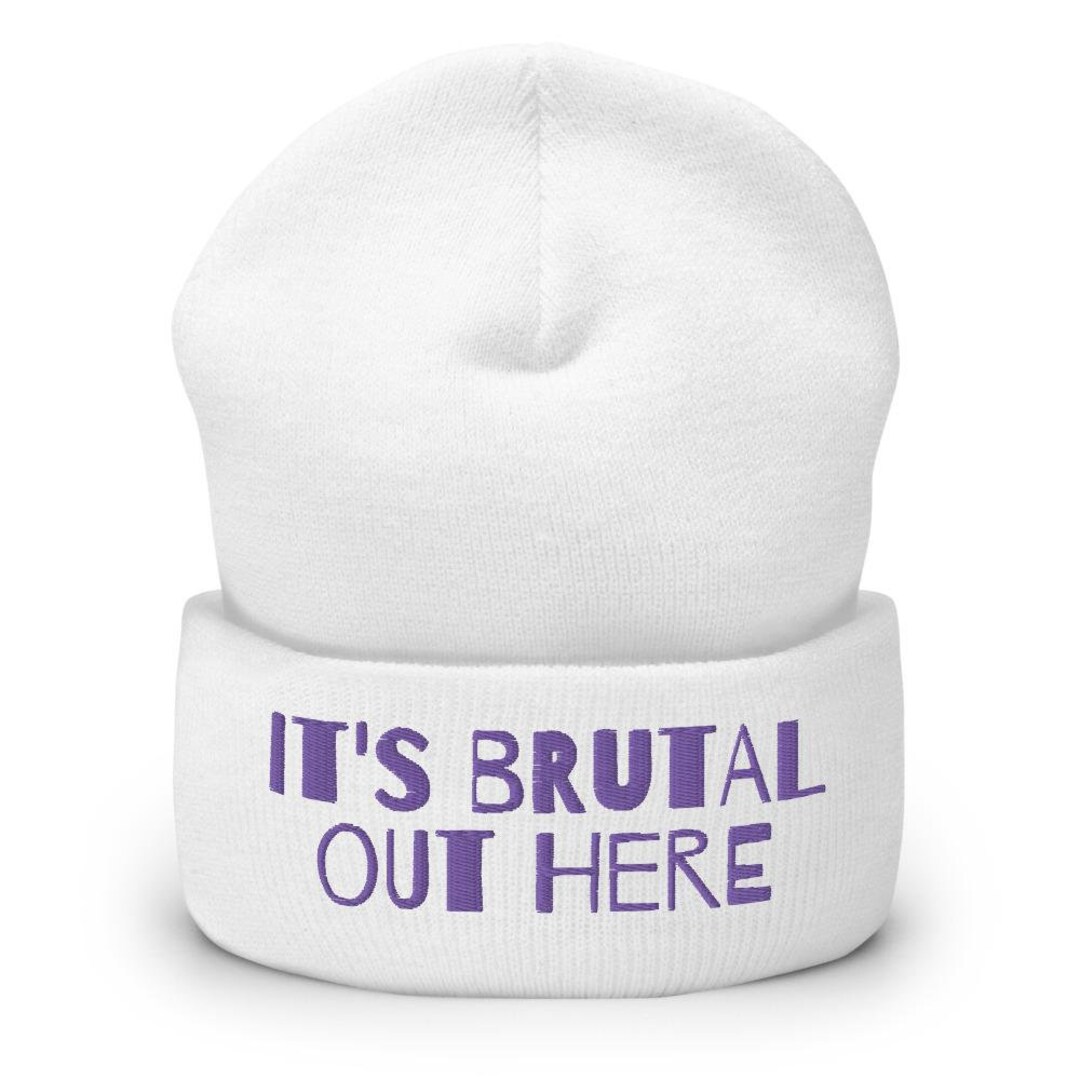 Brutal Out Here Olivia Rodrigo Beanie Music Lyrics Drivers - Etsy