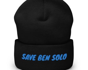 Save Ben Solo Beanie, reylo, Adam Driver, kylo ren, blue butterfly, world between worlds, dyad in the force, lightsaber, sequels, jedi