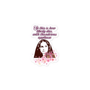 Padmé, feminista, adesivo, a liberdade morre, aplausos estrondosos, flores, Amidala, Naboo, rainha, Star Wars, mulheres, poder feminino, protesto, rebelde