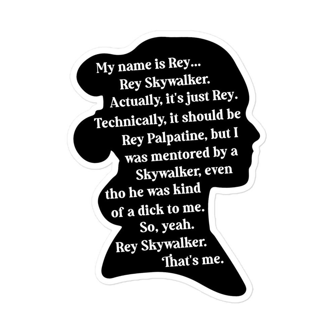 Rey Daisy Ridley Funny Quote Sticker Rey Skywalker Luke - Etsy Canada Rey Daisy Ridley Funny Quote Sticker Rey Skywalker Luke - Etsy Canada