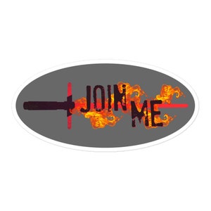 Join Me Kylo Lightsaber Sticker, last jedi, Ben Solo, Kylo Ren, Adam driver, dark side, galaxys edge, sith, reylo, throne room, force dyad