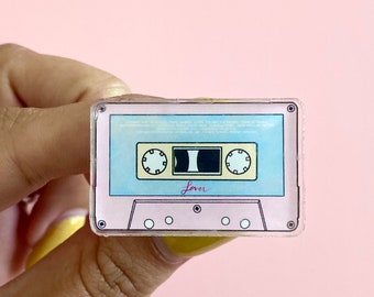 TS  - Lover Cassette - Acrylic Pin