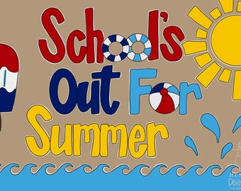 School's Out Banner Template: Printable PDF & JPEG