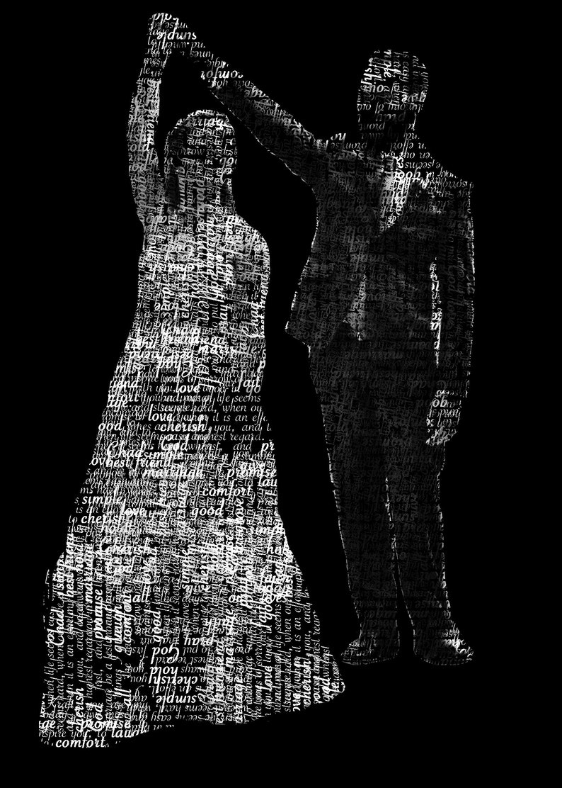 Custom Digital Word Art From Your Photo Etsy