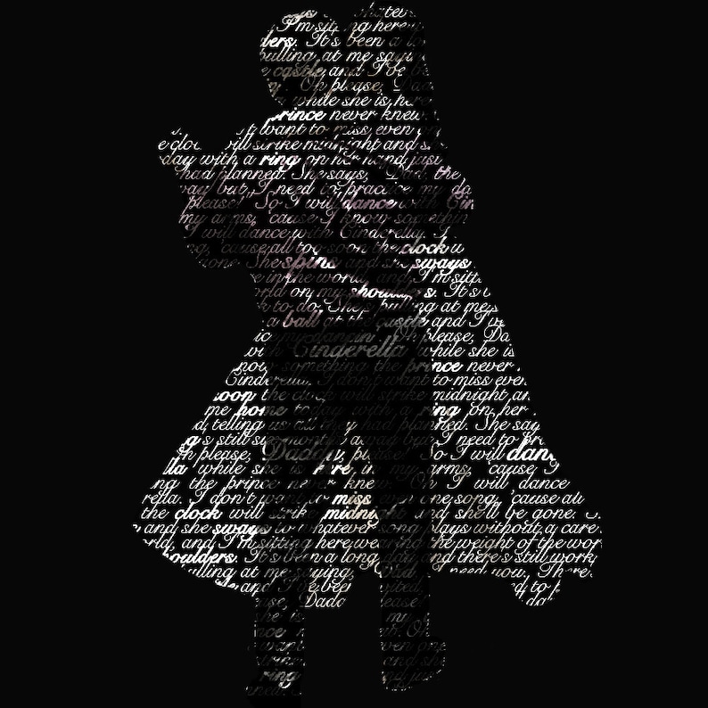 Custom Digital Word Art From Your Photo - Etsy