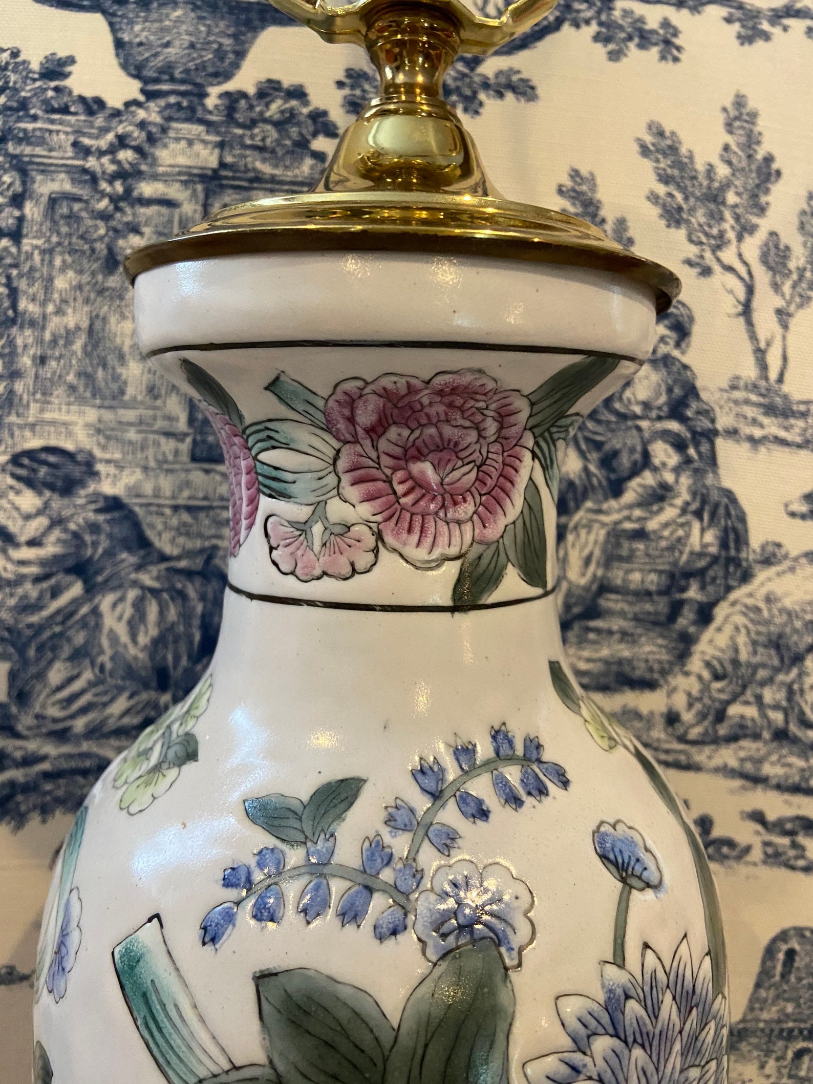 Vintage Chinoiserie Lamp | Etsy