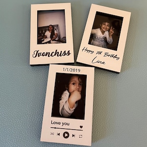 Personalize engrave Instax mini polariod wood frame