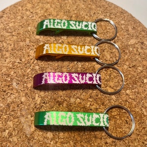 Personalized engraved colorful bottle openers, great for part favors, company logos, weddings, bachelor and bachelorette parties