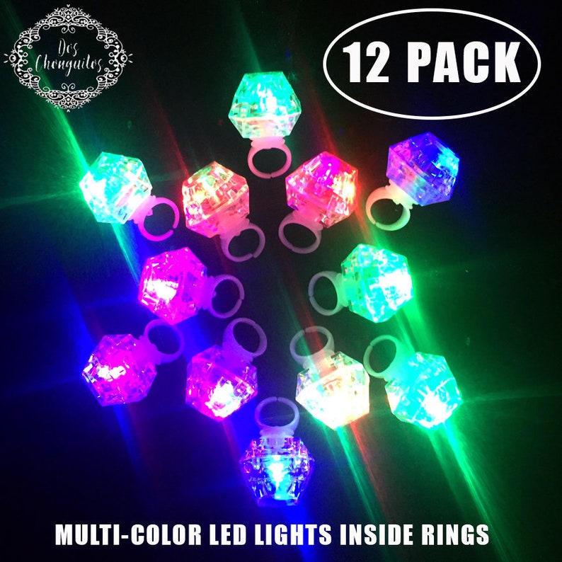 Light up Ring Bachelorette LED Ring Lights for Wedding Etsy