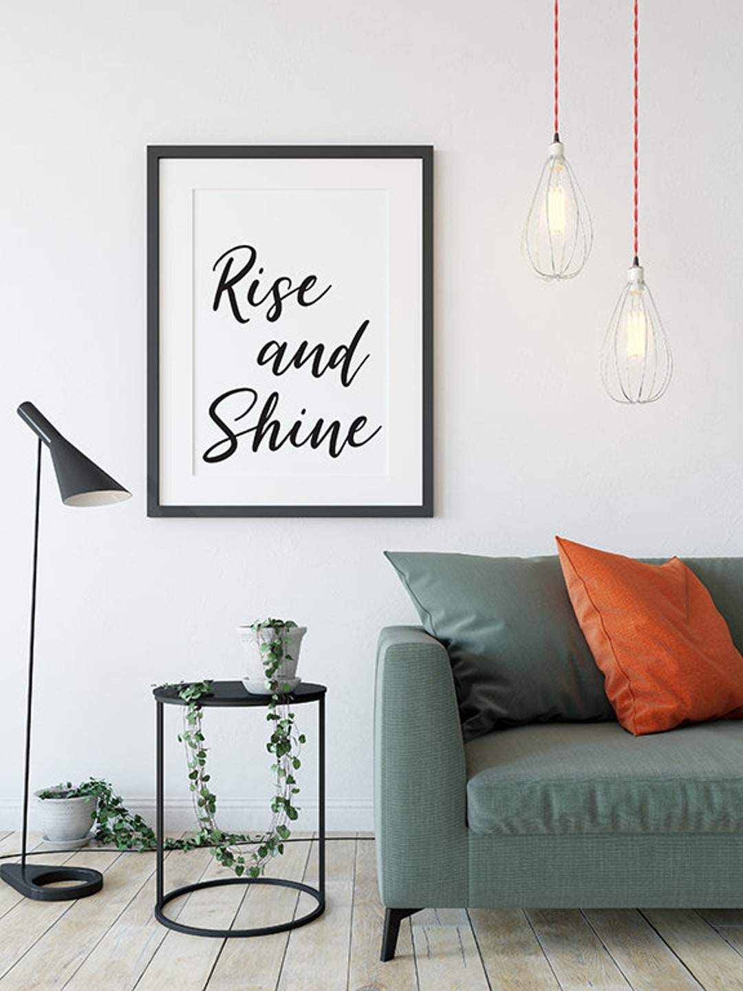 Rise and Shine Printable Wall Art, Instant Digital Download, Home Decor ...